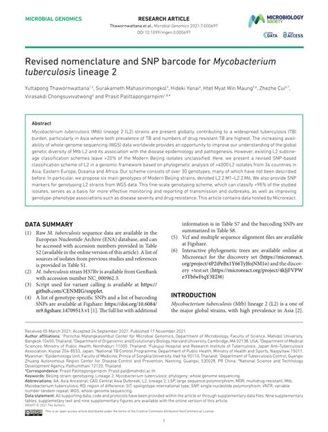 bmyc12|(PDF) Revised nomenclature and SNP barcode for .